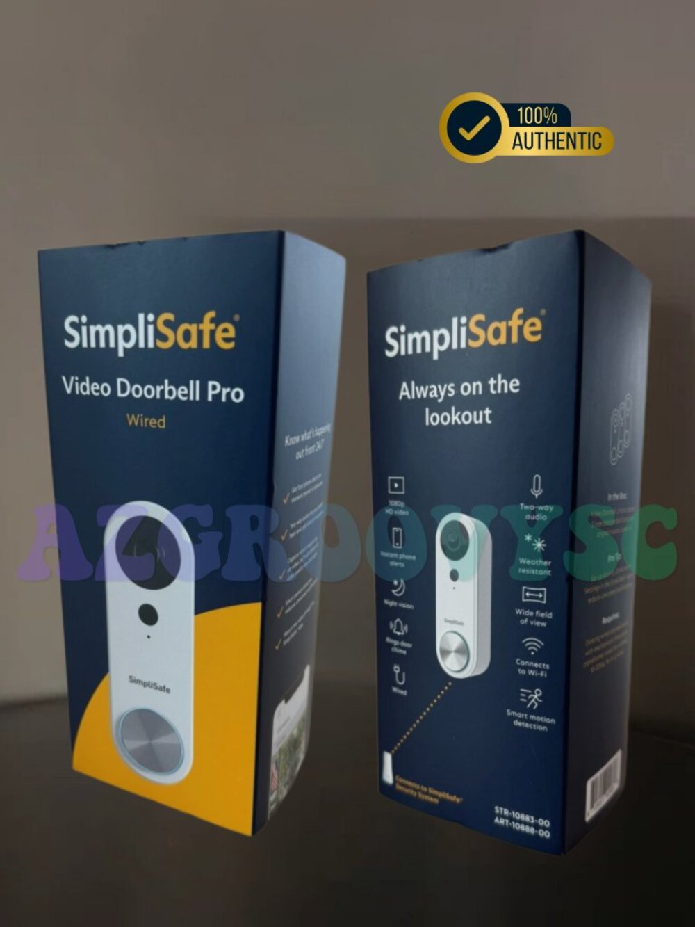 SimpliSafe Video Doorbell Pro w/HDR Imaging, 1080p Smart Motion Detection SEALED